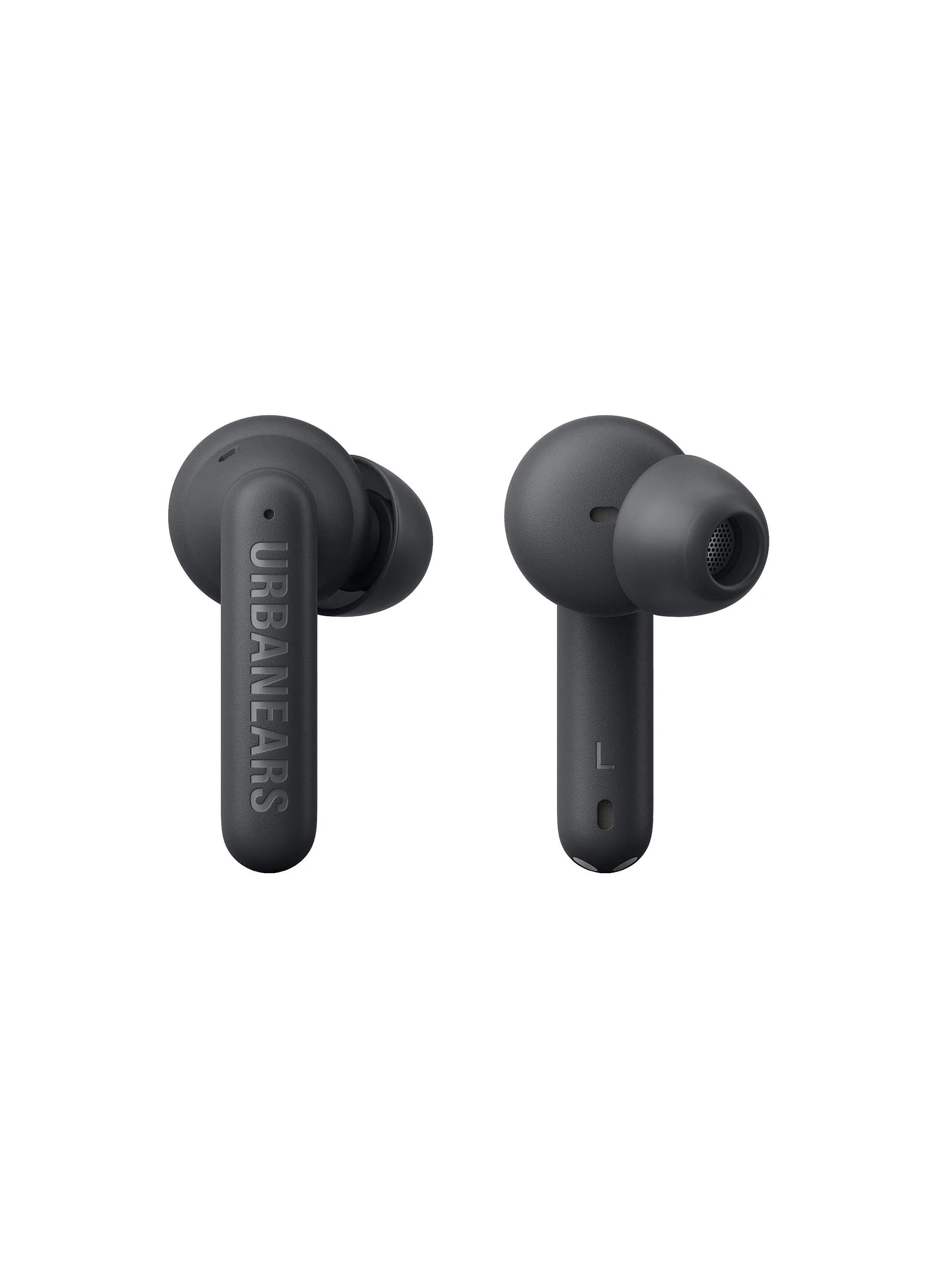 -----------URBANEARS  ---- ------------CHARCOAL BLACK ----BOO TIP TRUE WIRELESS EARBUDS — CHARCOAL BLACK --