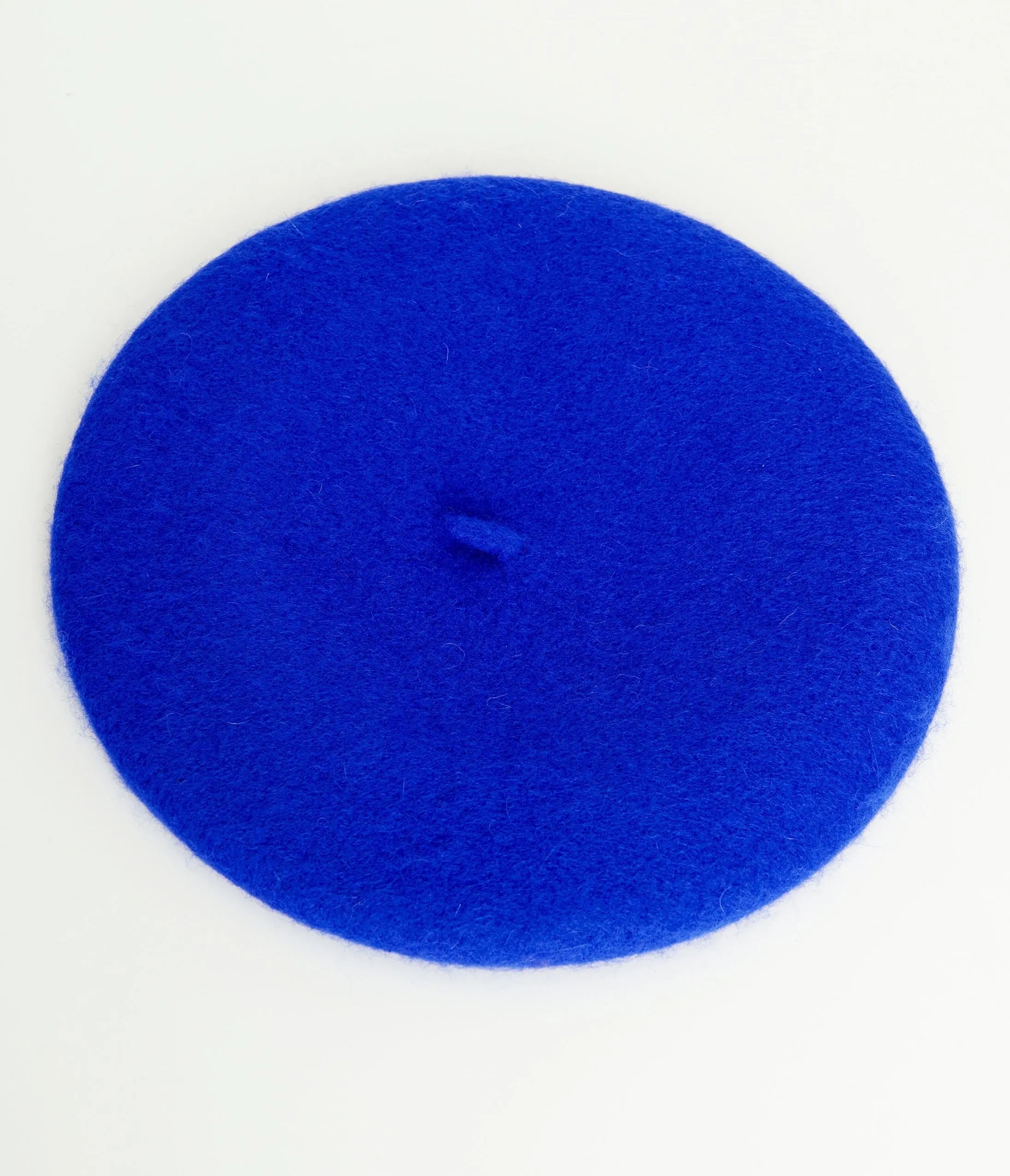 1960s Cobalt Blue Wool Beret