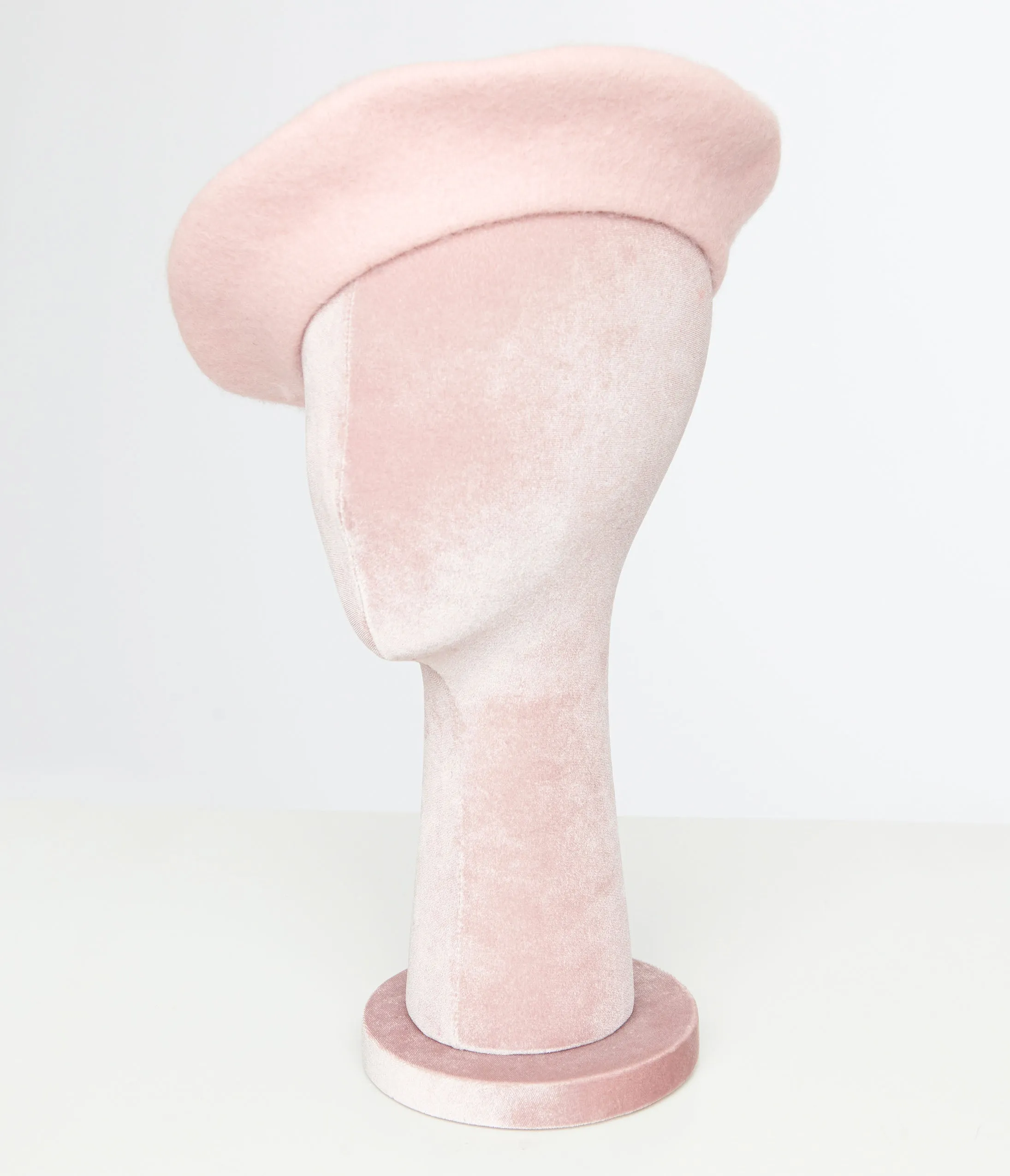 1960s Light Pink Wool Beret