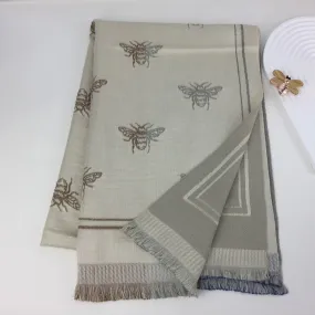 235- Bee Scarf - Beige