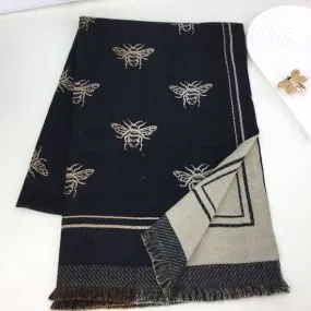 235- Bee Scarf - Black