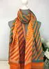 235- Stripe Scarf - Orange