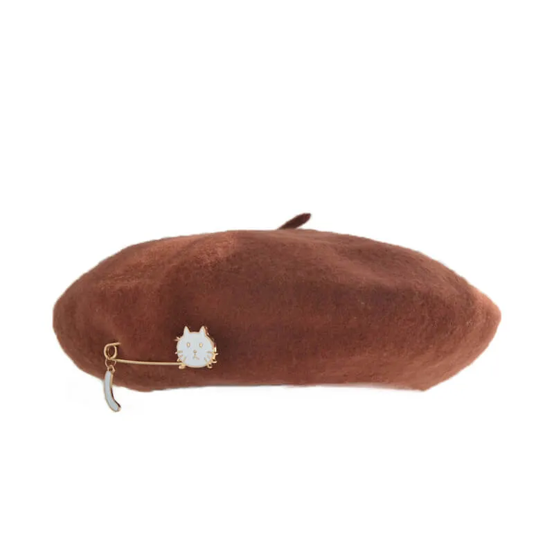 6 COLOURS CUTE CAT BERET BY51045