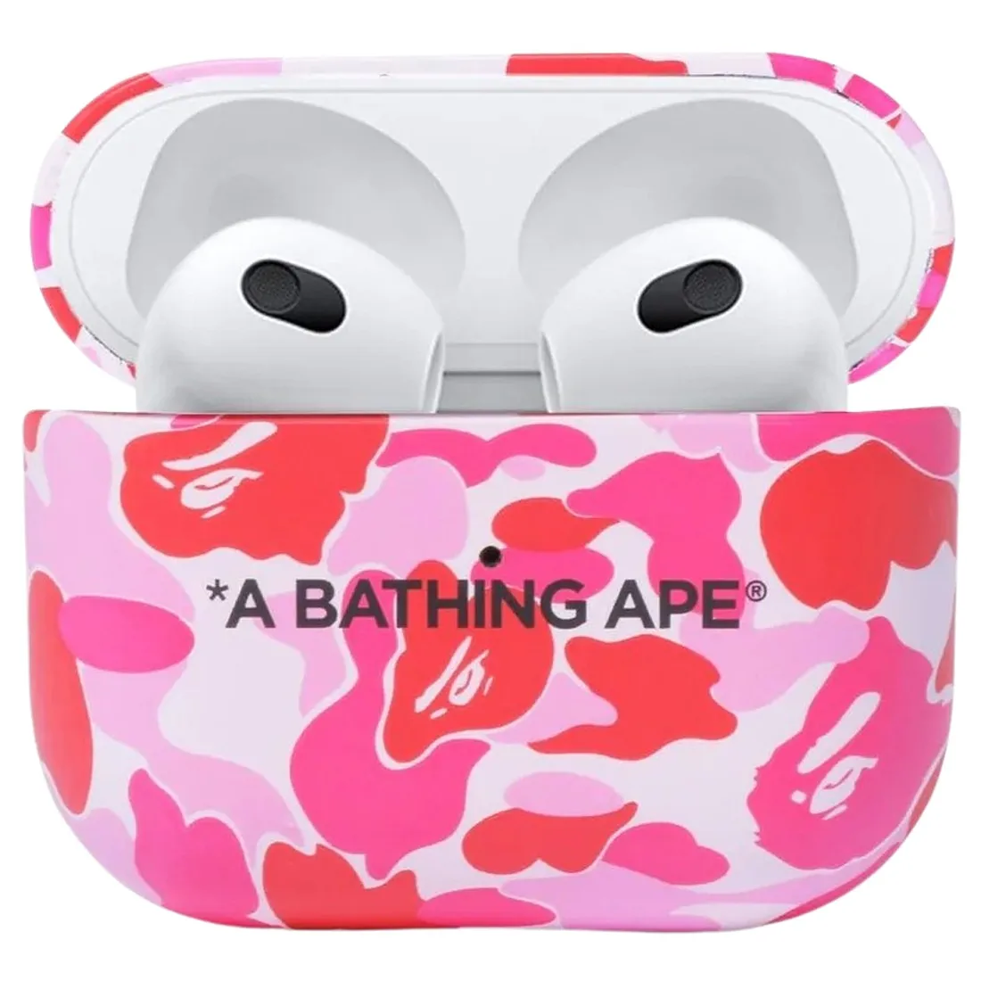 A Bathing Ape ABC Camo Airpods Case (pink)