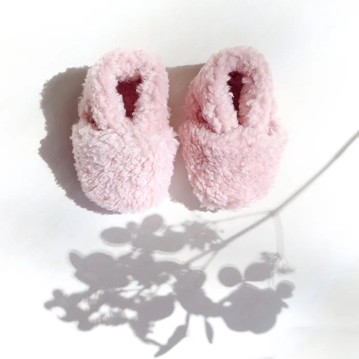 ADVICE Baby Article Two Vegan Shearling Slippers Quartz Pink