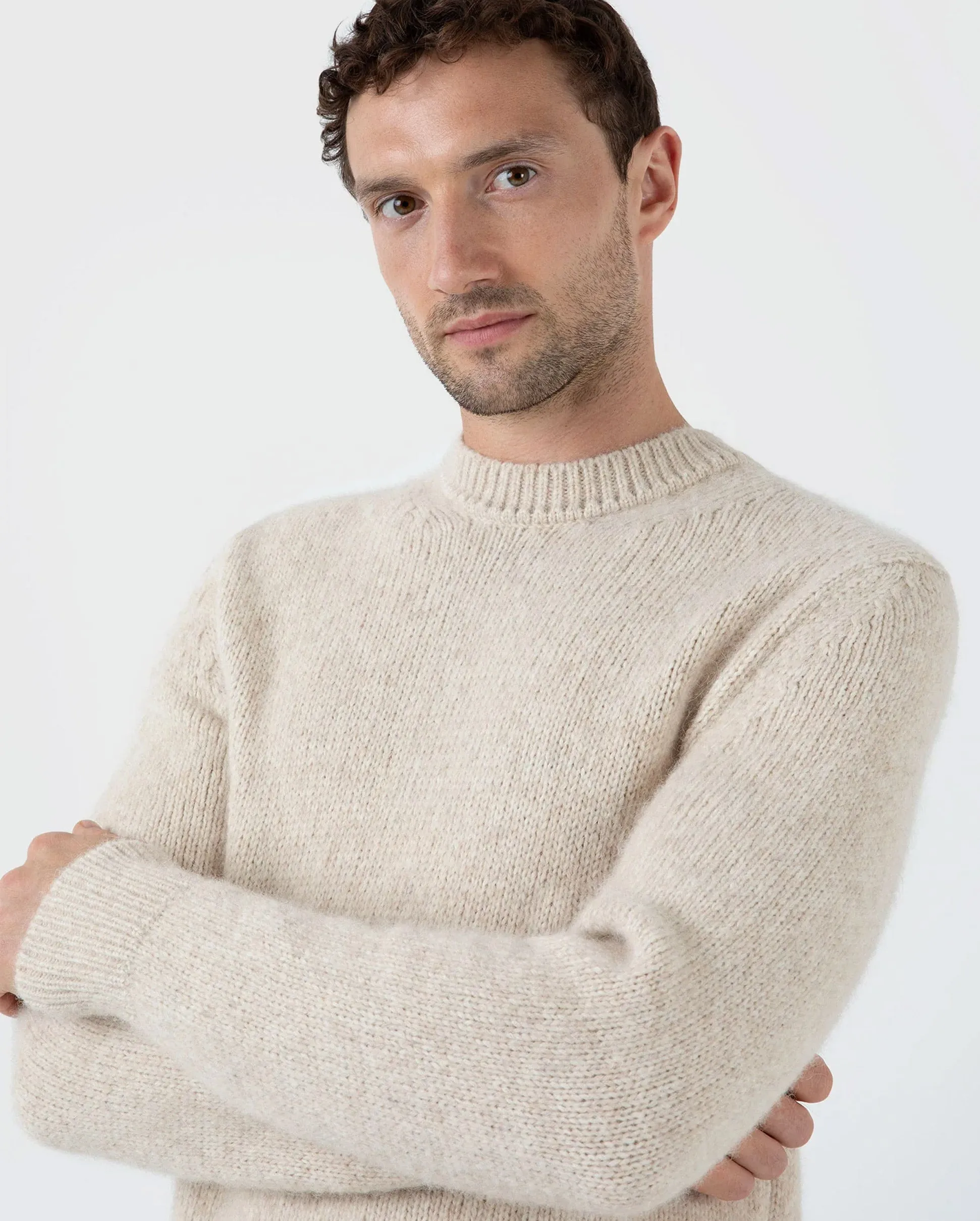 ALPACA BLEND JUMPER / ECRU