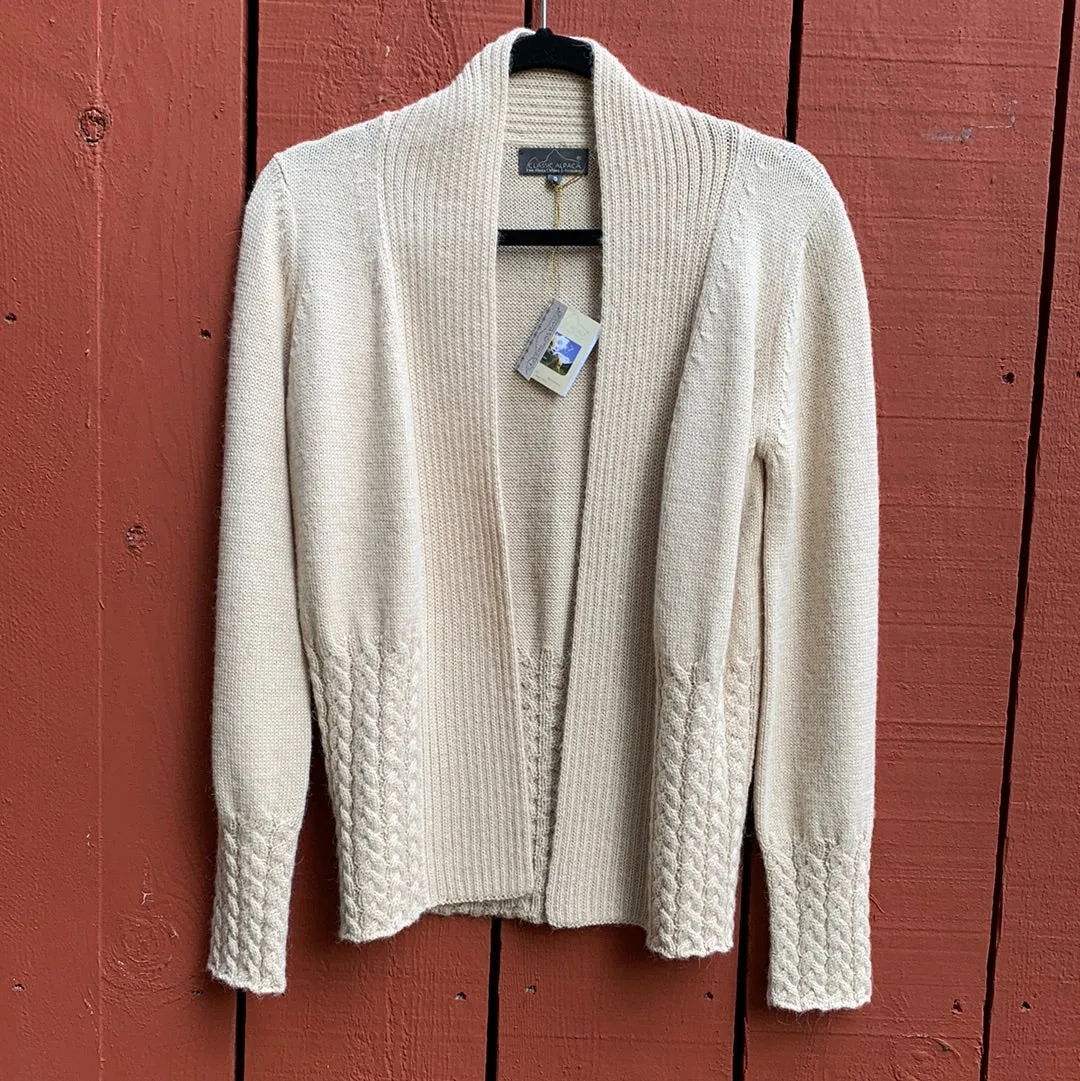 Alpaca cable cardi