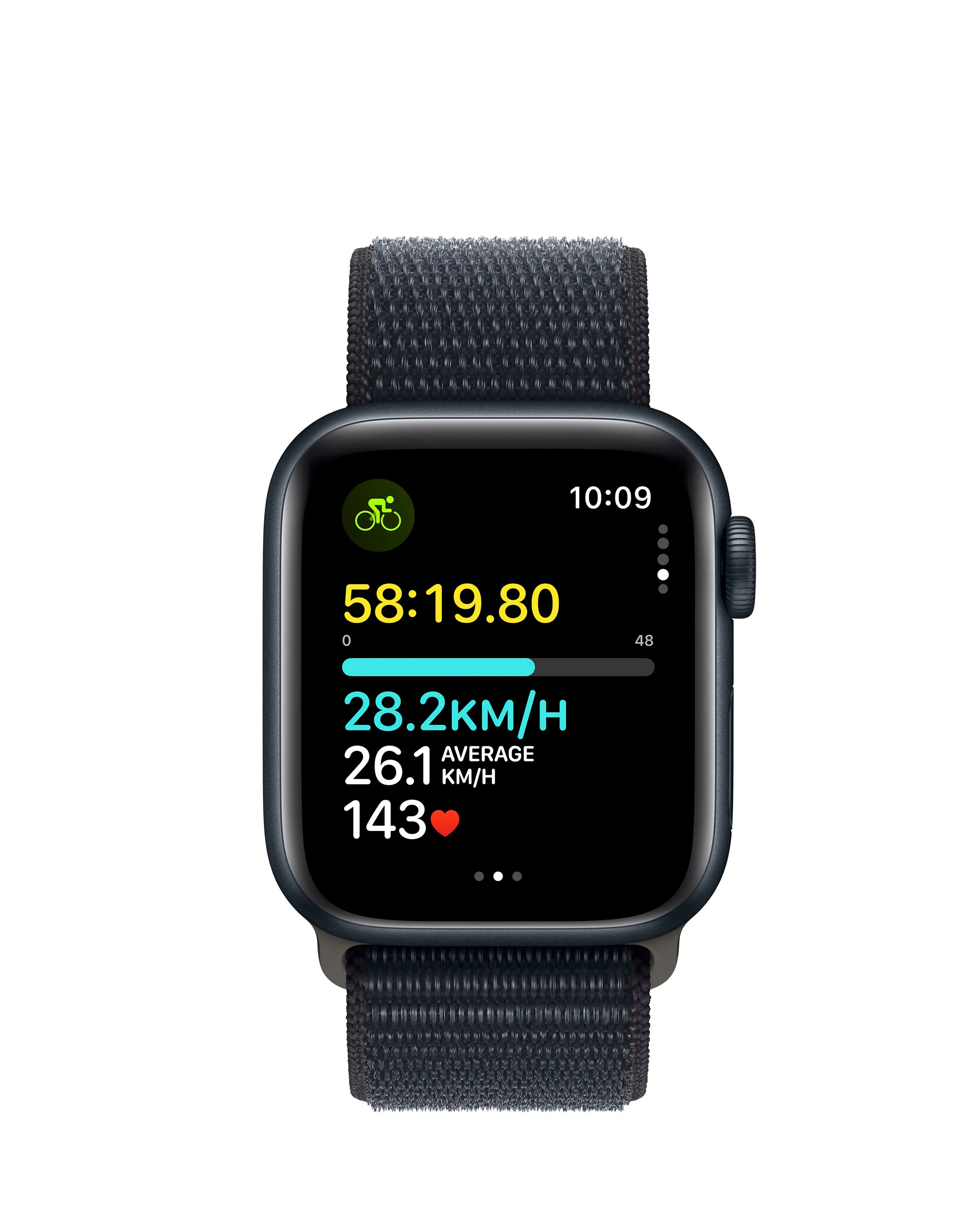 Apple Watch SE GPS 40mm Midnight Aluminium Case with Midnight Sport Loop | Simply Be