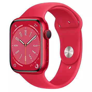 Apple Watch Series 8 GPS 45mm (PRODUCT) RED Aluminium Case with (PRODUCT) RED Sport Band - Regular | Kaleidoscope