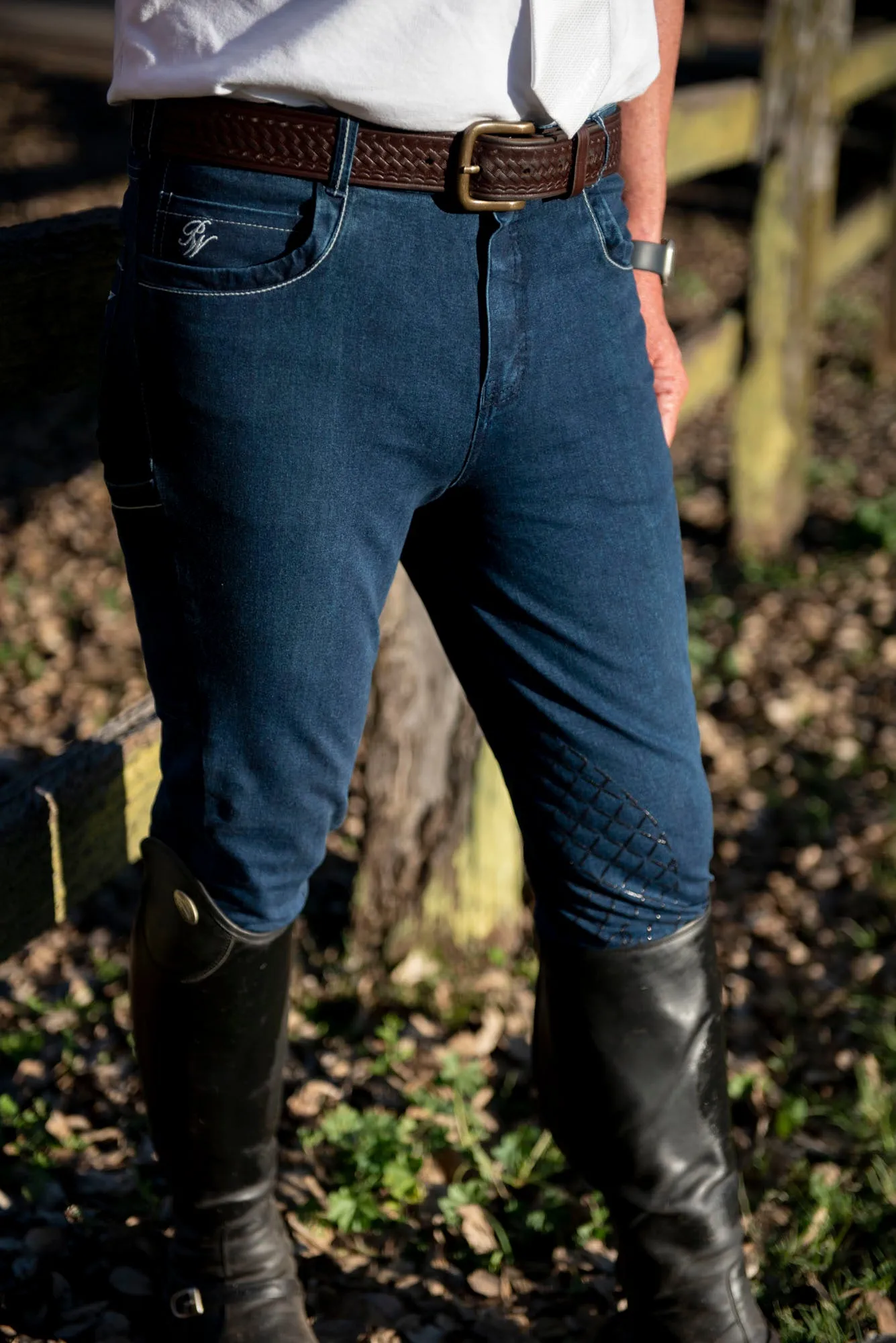 Ashford Men's Denim Riding Breeches