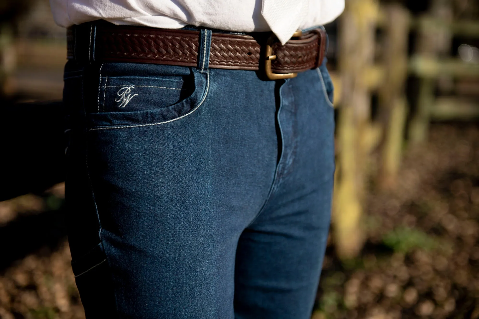 Ashford Men's Denim Riding Breeches