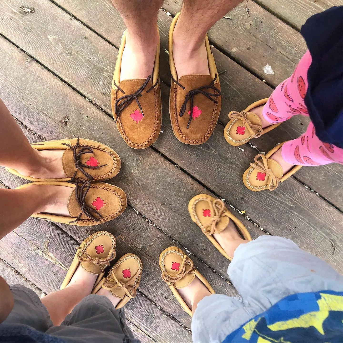 Baby & Child Maple Leaf Moccasins (Final Clearance)