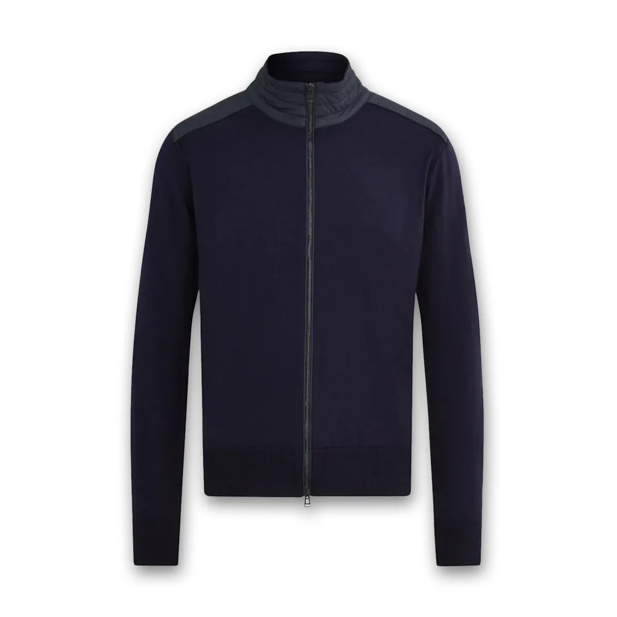 Belstaff - Kelby Full Zip Cardigan in Washed Navy