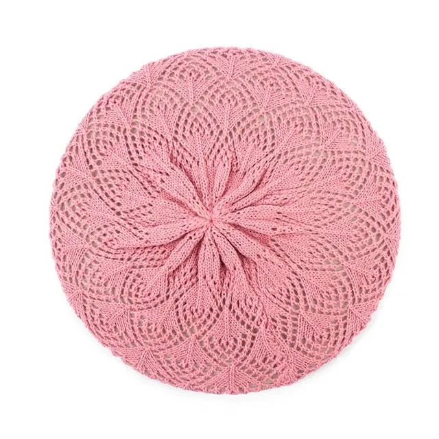 Beret Queen Nebraska (7 Colors), Color - Pink