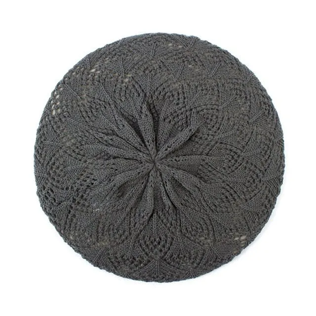 Beret Queen Nebraska (Dark Grey)