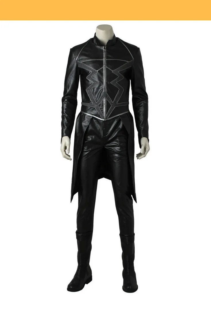 Black Bolt Inhumans PU Leather Cosplay Costume