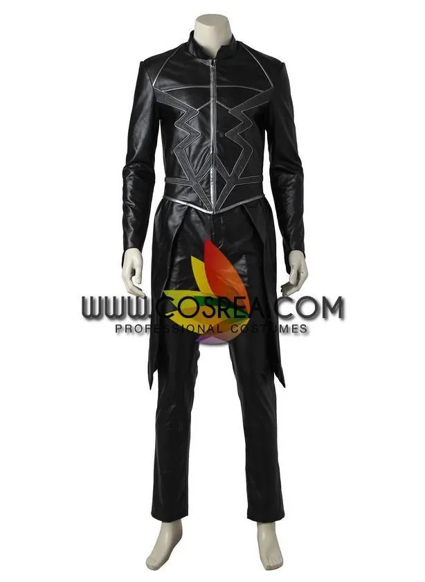 Black Bolt Inhumans PU Leather Cosplay Costume