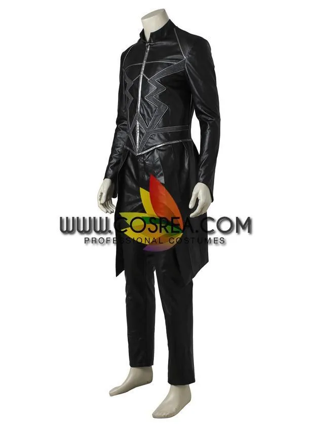 Black Bolt Inhumans PU Leather Cosplay Costume