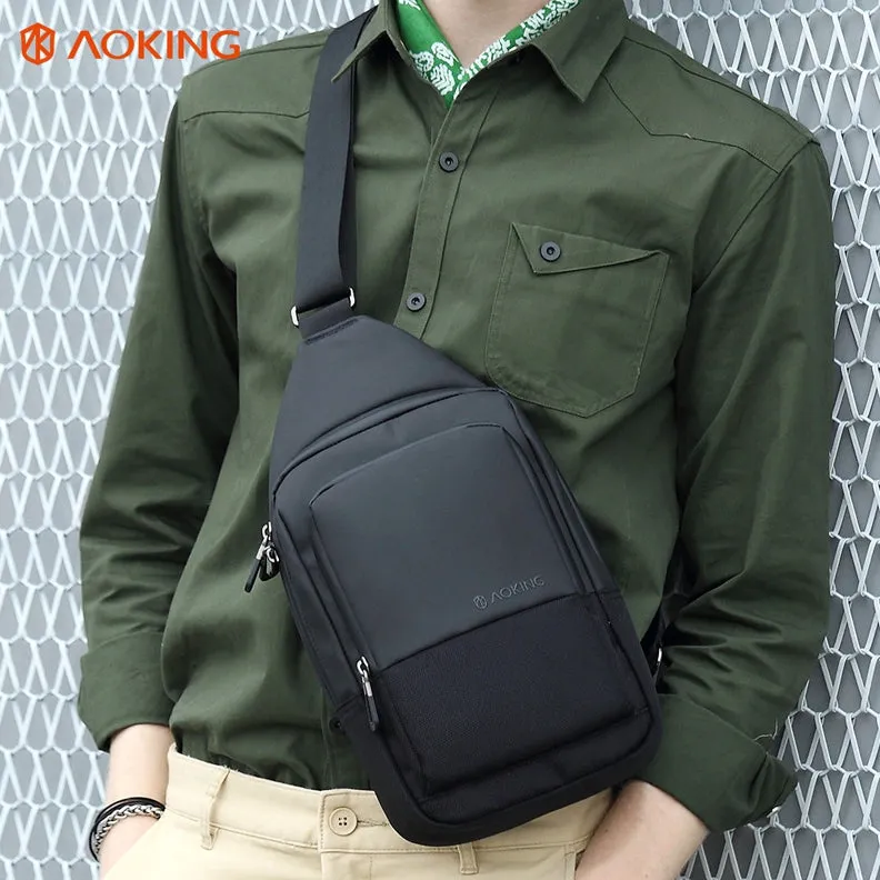 Black Travel Sling Bags Messengers Crossbody Picnic Mens Casual Fit for iPad