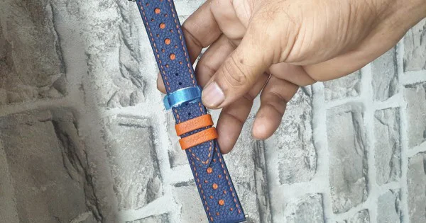 Blue and Orange Apple Watch Strap