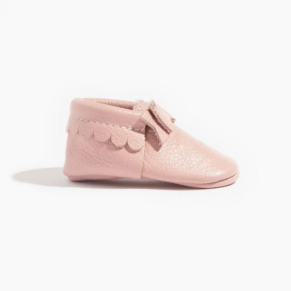 Blush Bow Baby Shoe