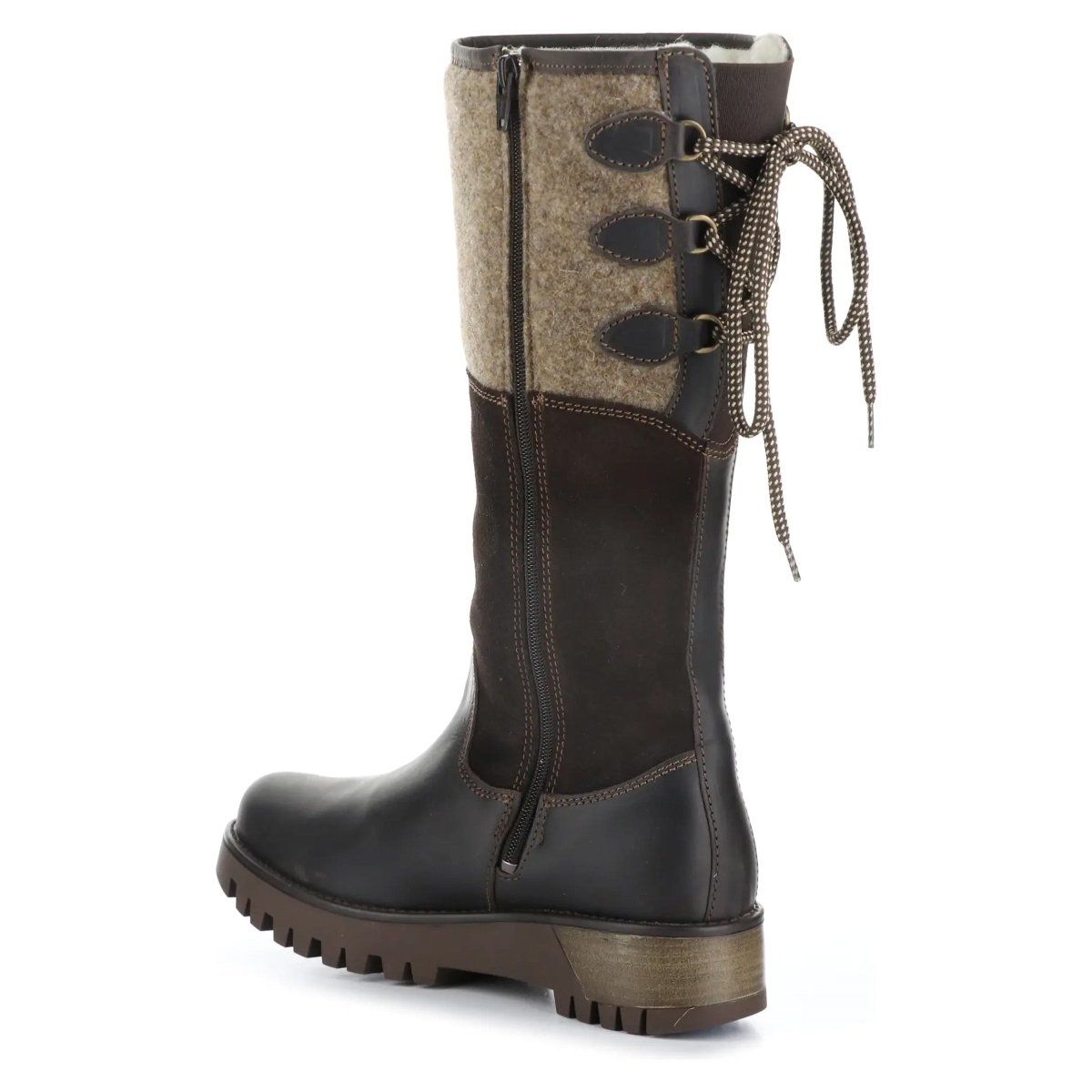 Bos and Company Women's Goose Prima Dark Brown/Felt Waterproof