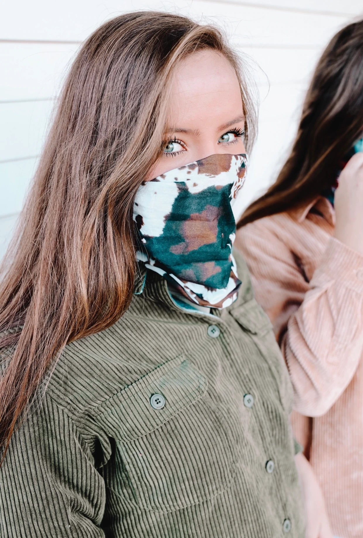 Brown Cowhide Stretchy Headwrap