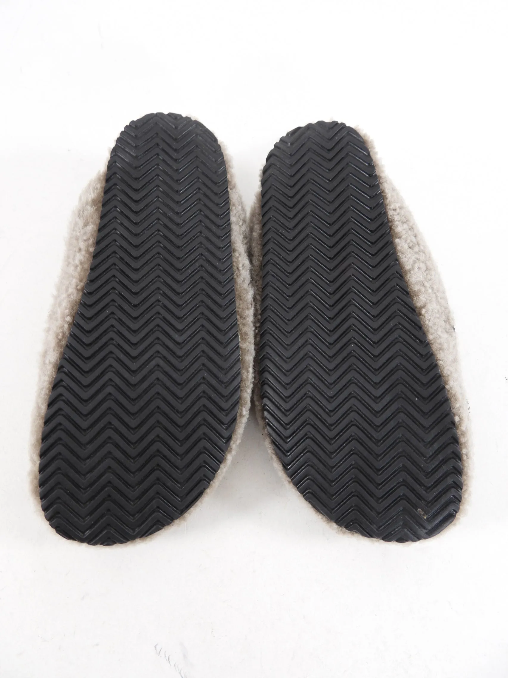 Brunello Cucinelli Grey Shearling Monili Slippers - 36.5