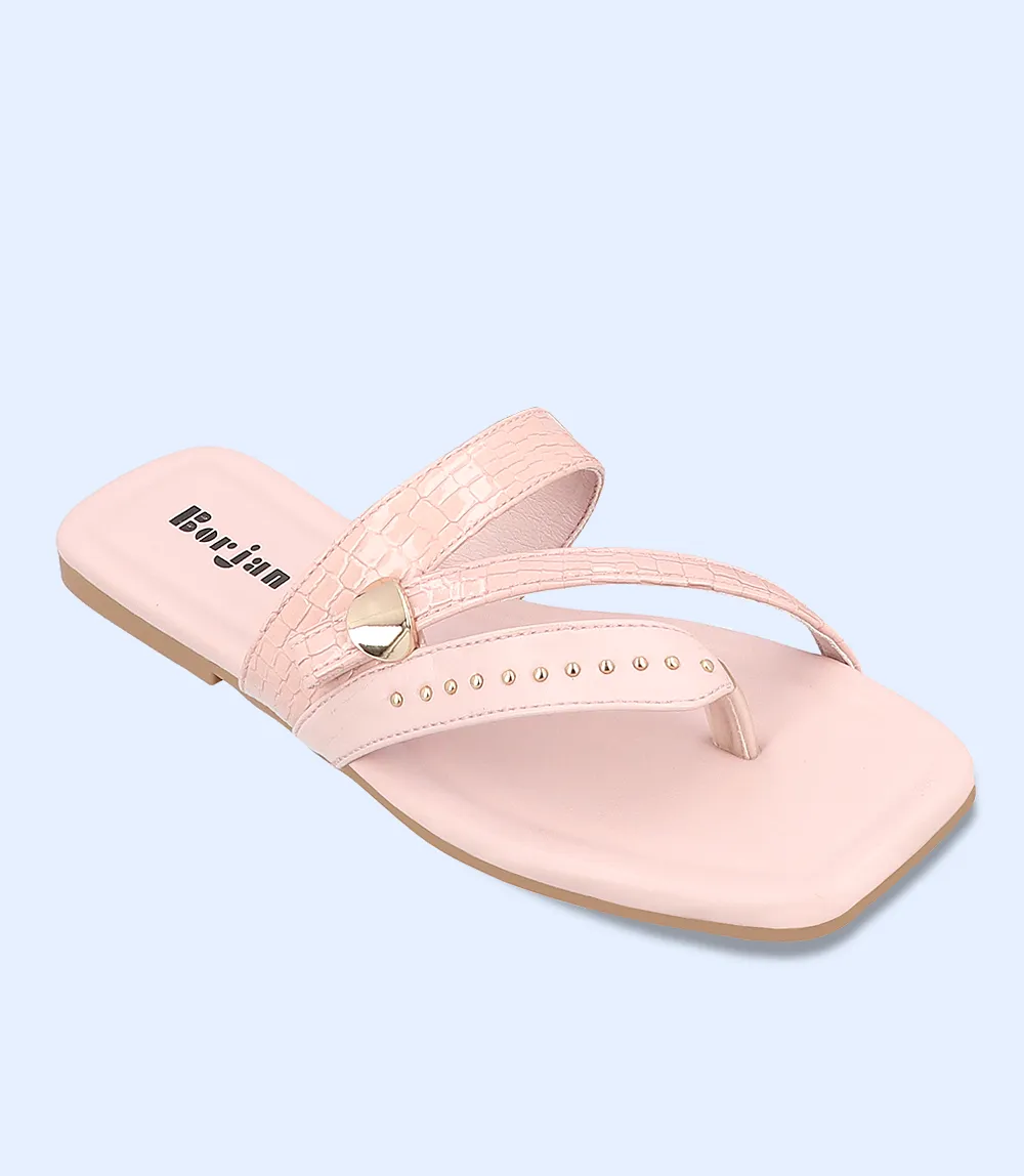 BW7369-TEA-PINK-Women Casual Chappal