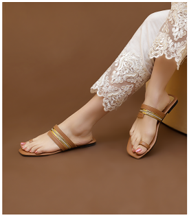 BW8042-TAN-Women Casual Chappal