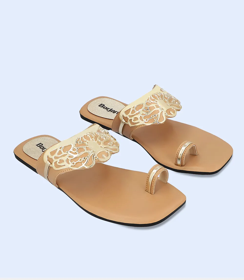 BW8044-KHAKI-Women Casual Chappal