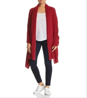 C by Bloomingdale's Lightweight Cashmere Travel Wrap Red Size One Size