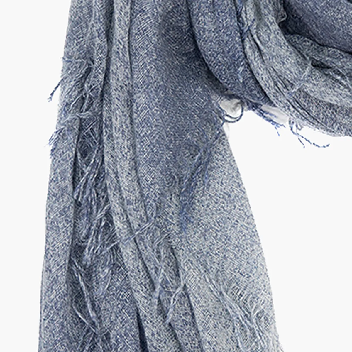 Chan Luu Scarf Soft Cashmere Silk Wrap Denim Stone Blue 549