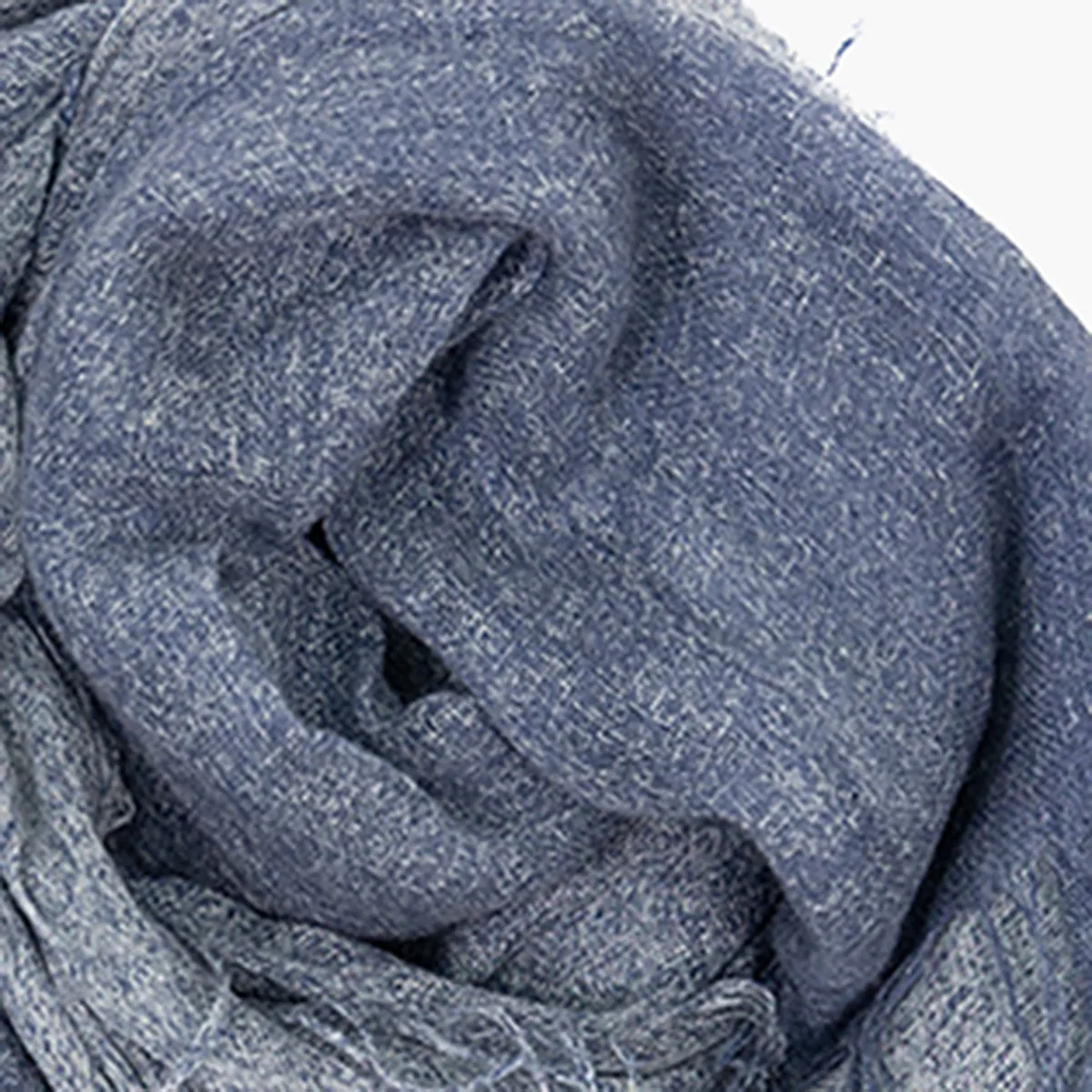 Chan Luu Scarf Soft Cashmere Silk Wrap Denim Stone Blue 549