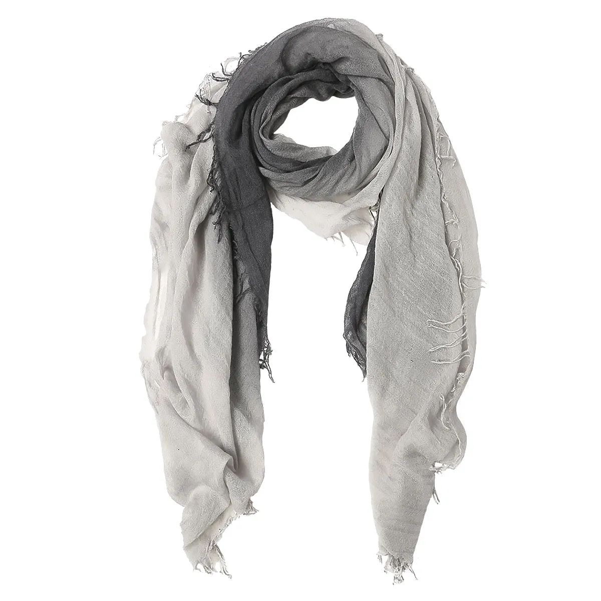 Chan Luu Scarf Soft Cashmere Silk Wrap Ebony Harbor Mist