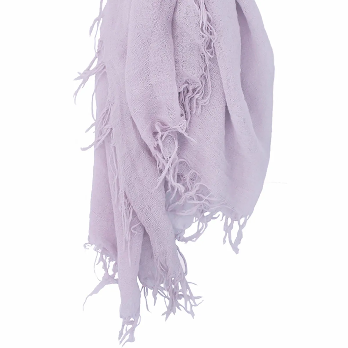 Chan Luu Scarf Soft Cashmere Silk Wrap Lavender Purple & Duster Bag