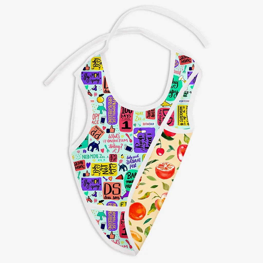 Choose Waterproof Cloth Bib Print