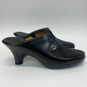 Cole Haan Size 7.5 Women's Black Stitches Mules Shoes