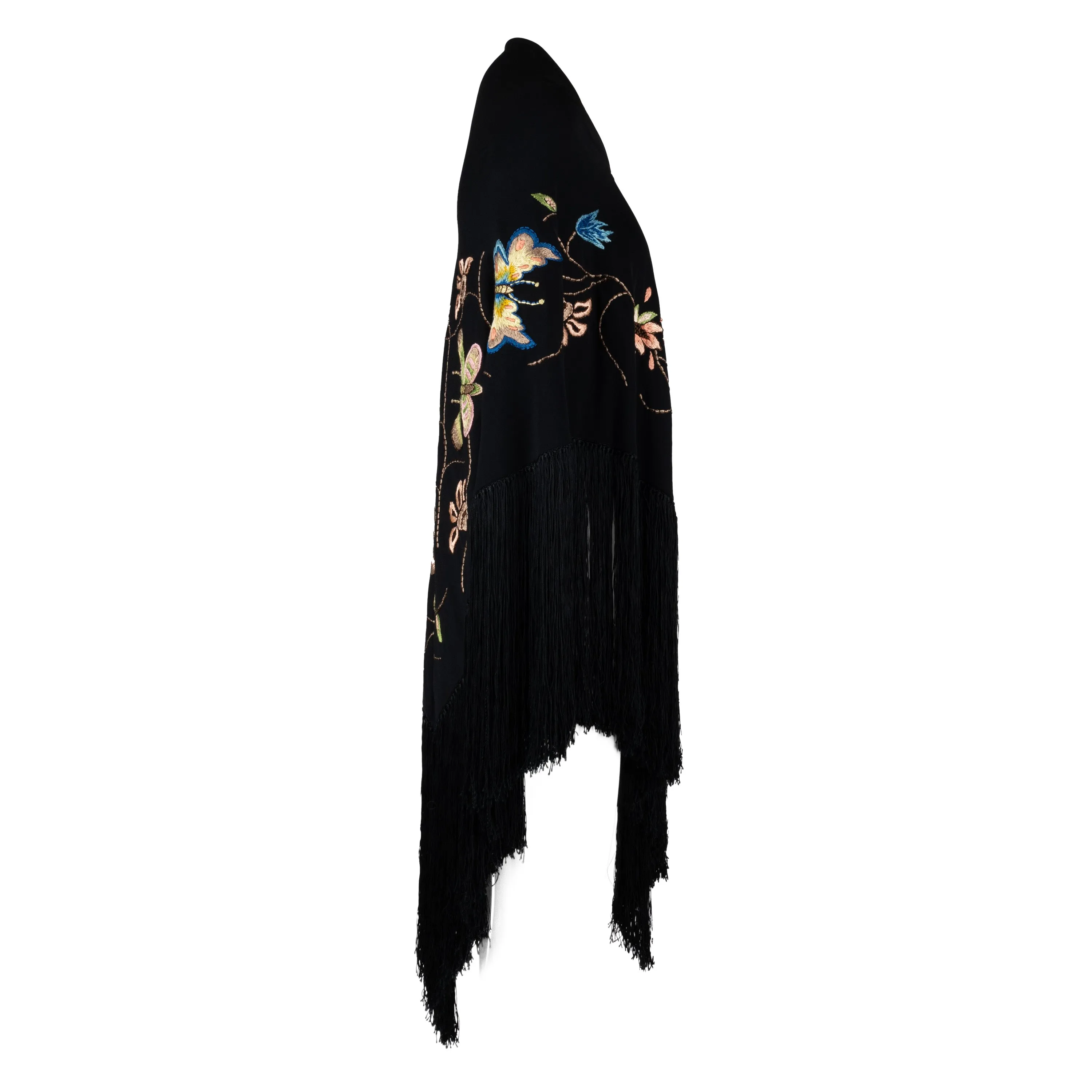 Collection Privée Embroidered Poncho - '10s