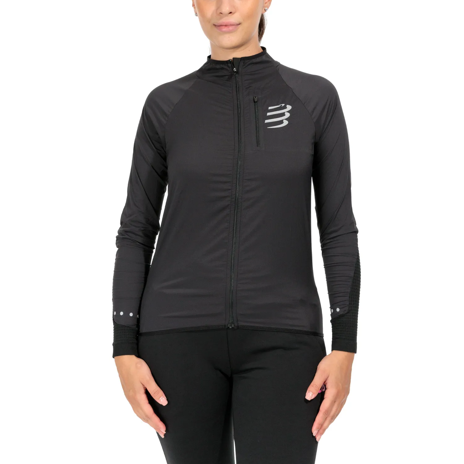 Compressport Hurricane Windproof Giacca  Black