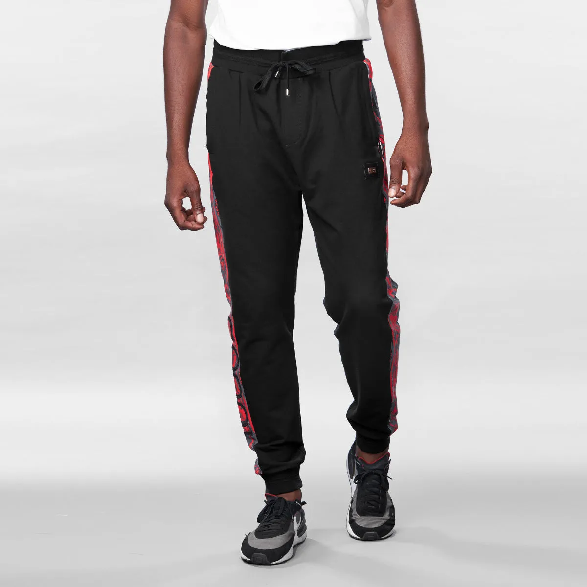 COOGI Classic Red-Black Fleece Jogger