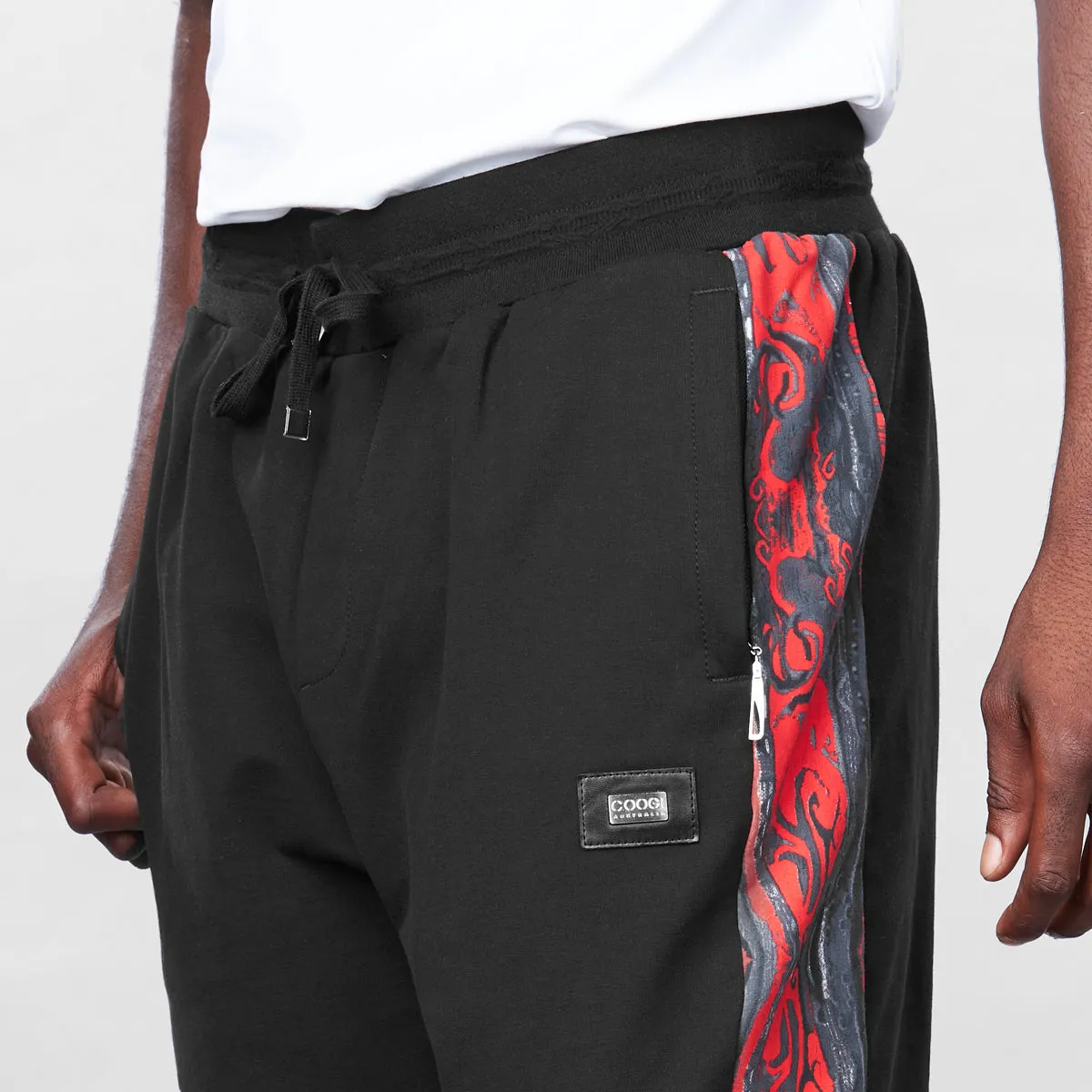 COOGI Classic Red-Black Fleece Jogger