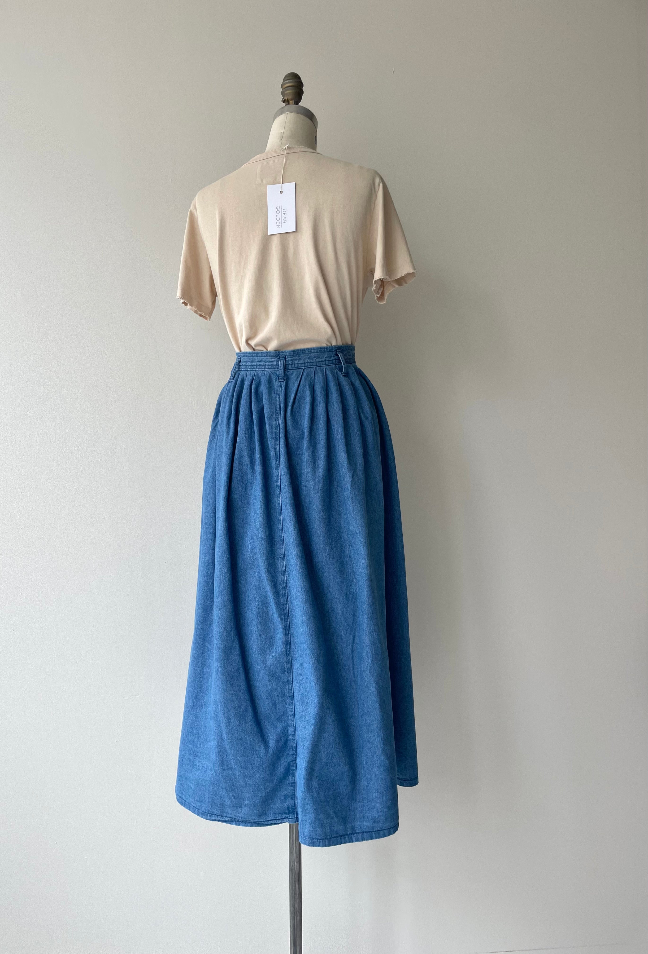 Cottage Denim Skirt