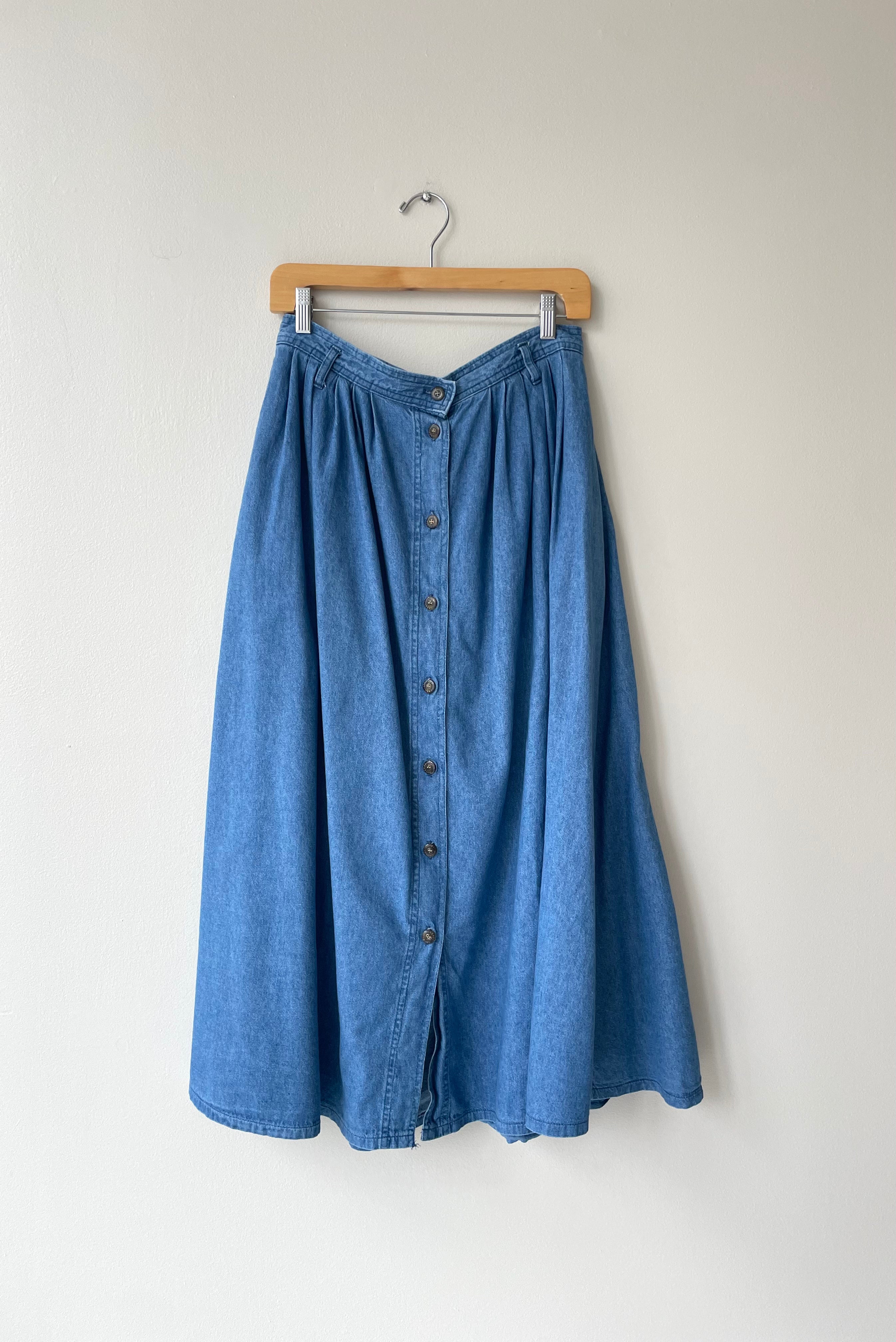 Cottage Denim Skirt