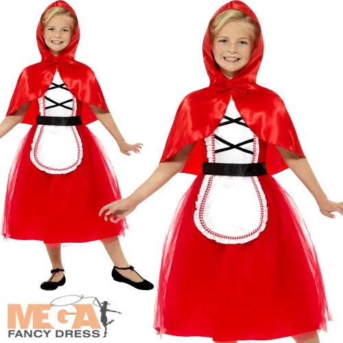 Deluxe Red Riding Hood Girls Fancy Dress Fairy Tale Fancy Dress