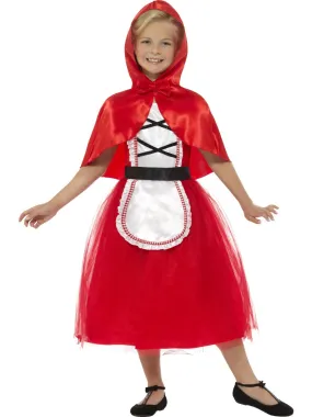 Deluxe Red Riding Hood Girls Fancy Dress Fairy Tale Fancy Dress