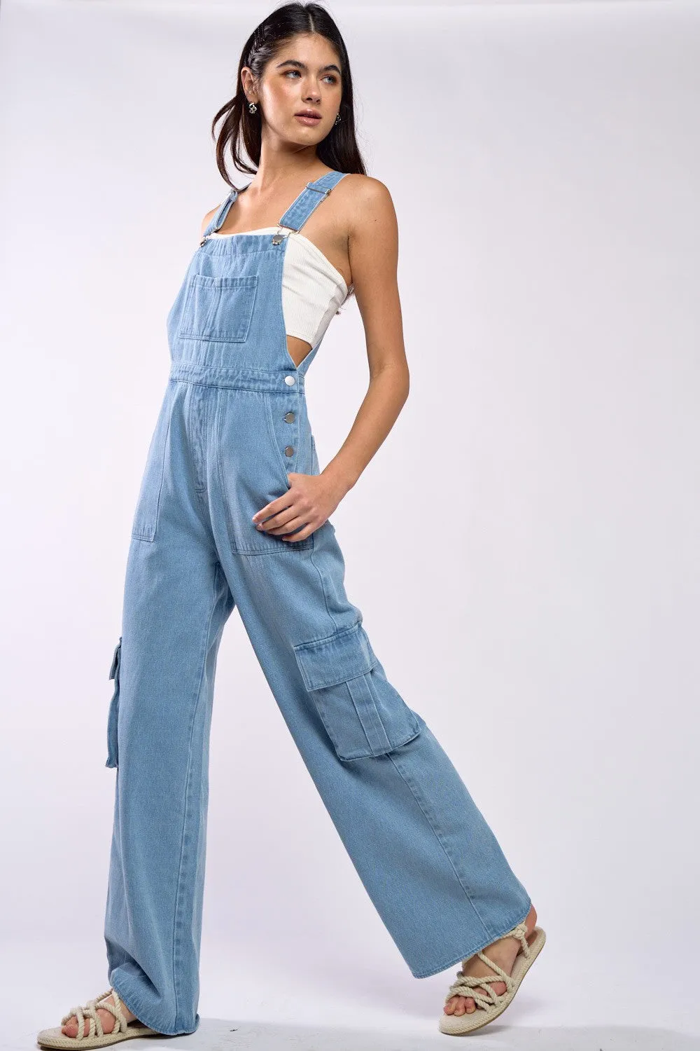 Denim Pocket Overall