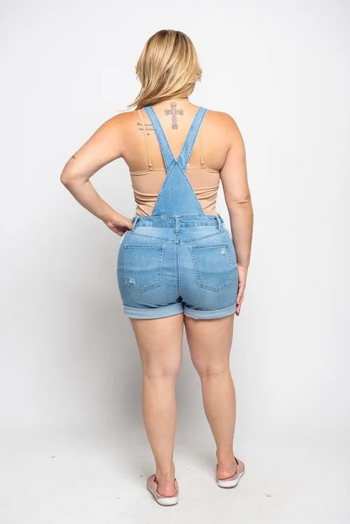 Denim Short Overalls