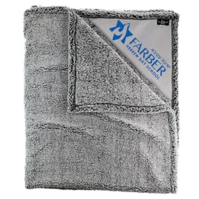 Farber Sherpa Frost Gray Blanket