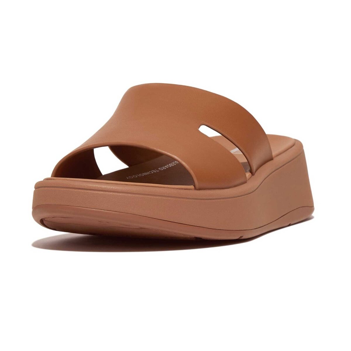 FitFlop Women's F-Mode H Bar Slide Tan Leather